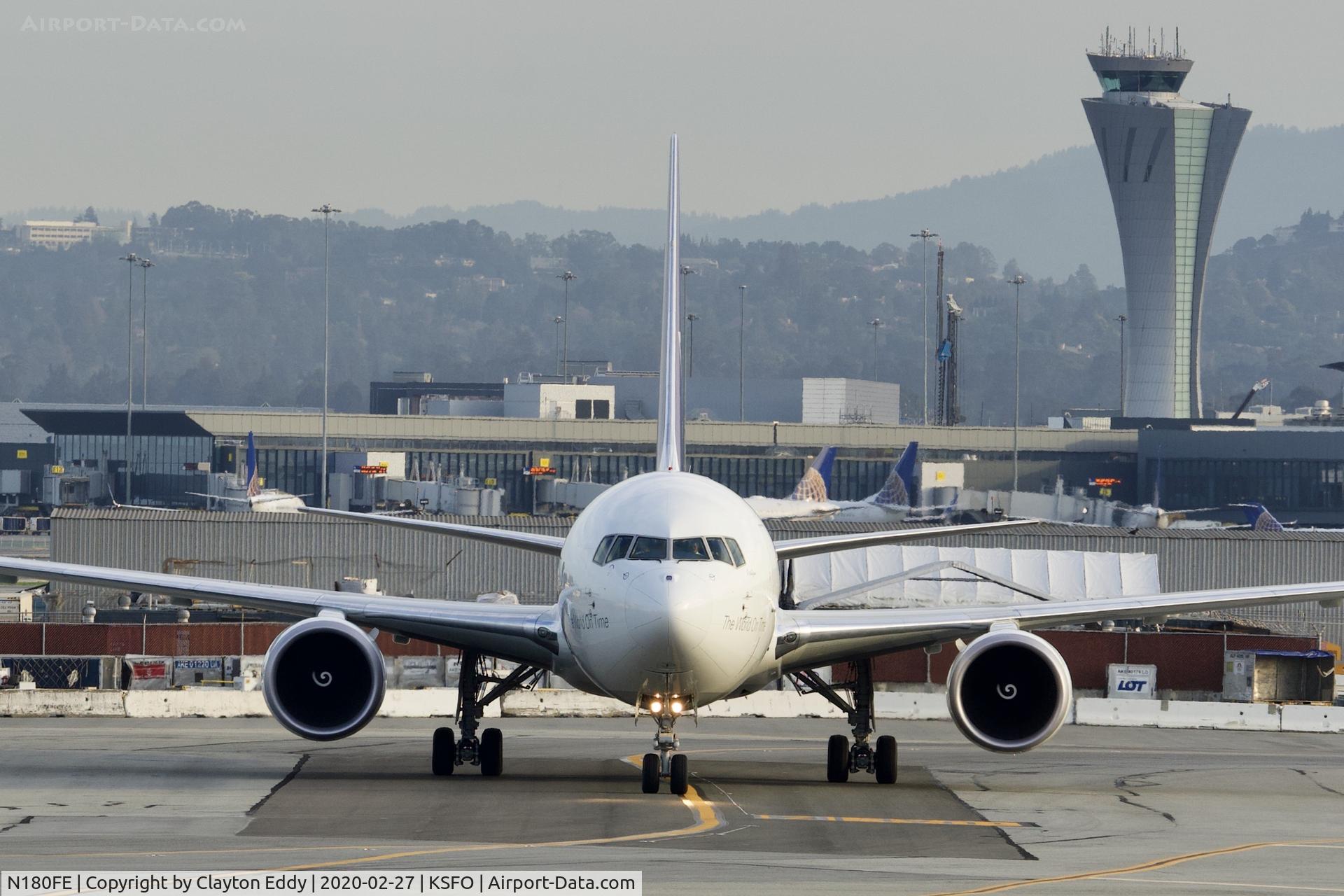 N180FE, 2019 Boeing 767-300F C/N 63111, SFO 2020.