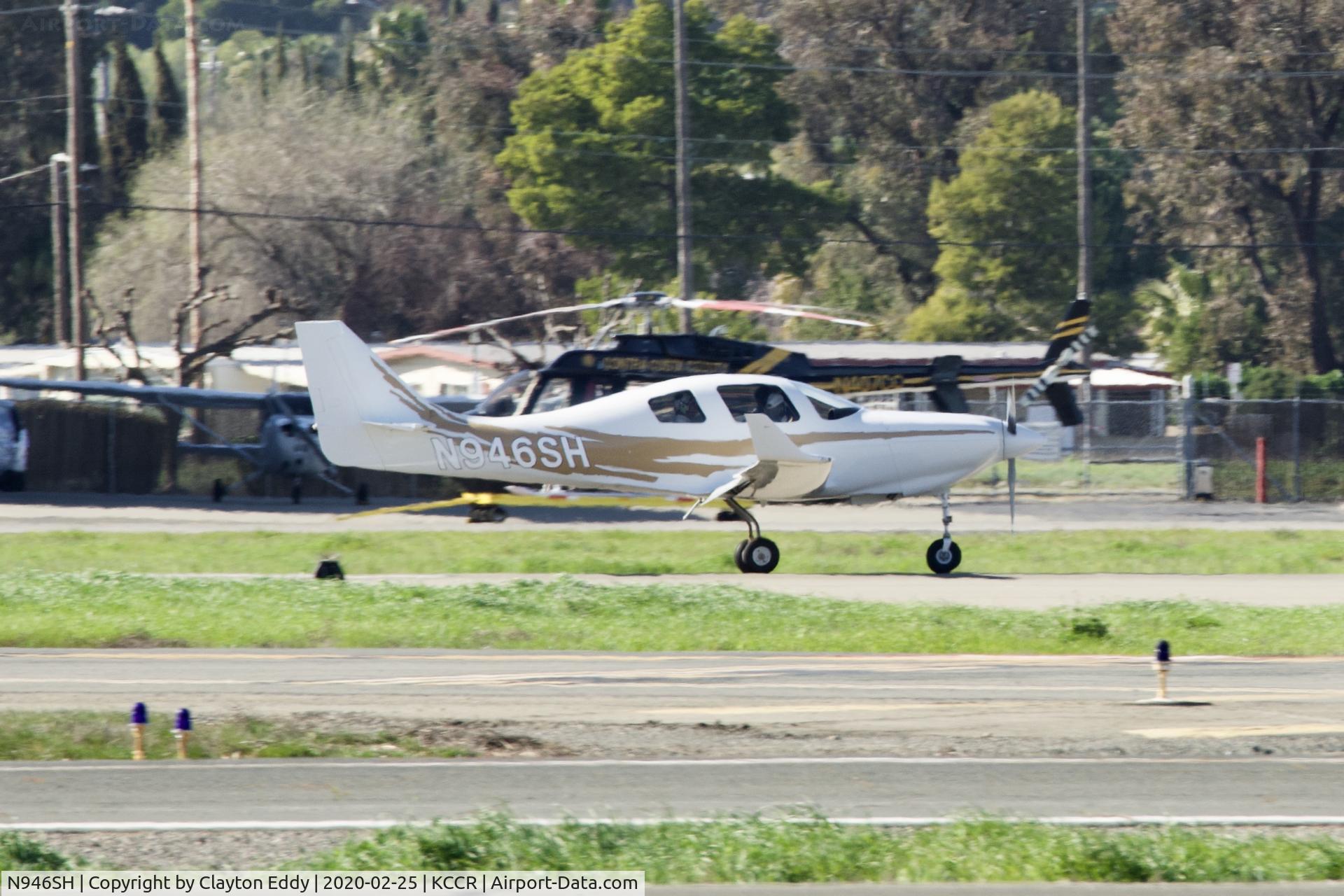 N946SH, Lancair IV-P C/N LIV-558, Buchanan Field Concord Airport California 2020.