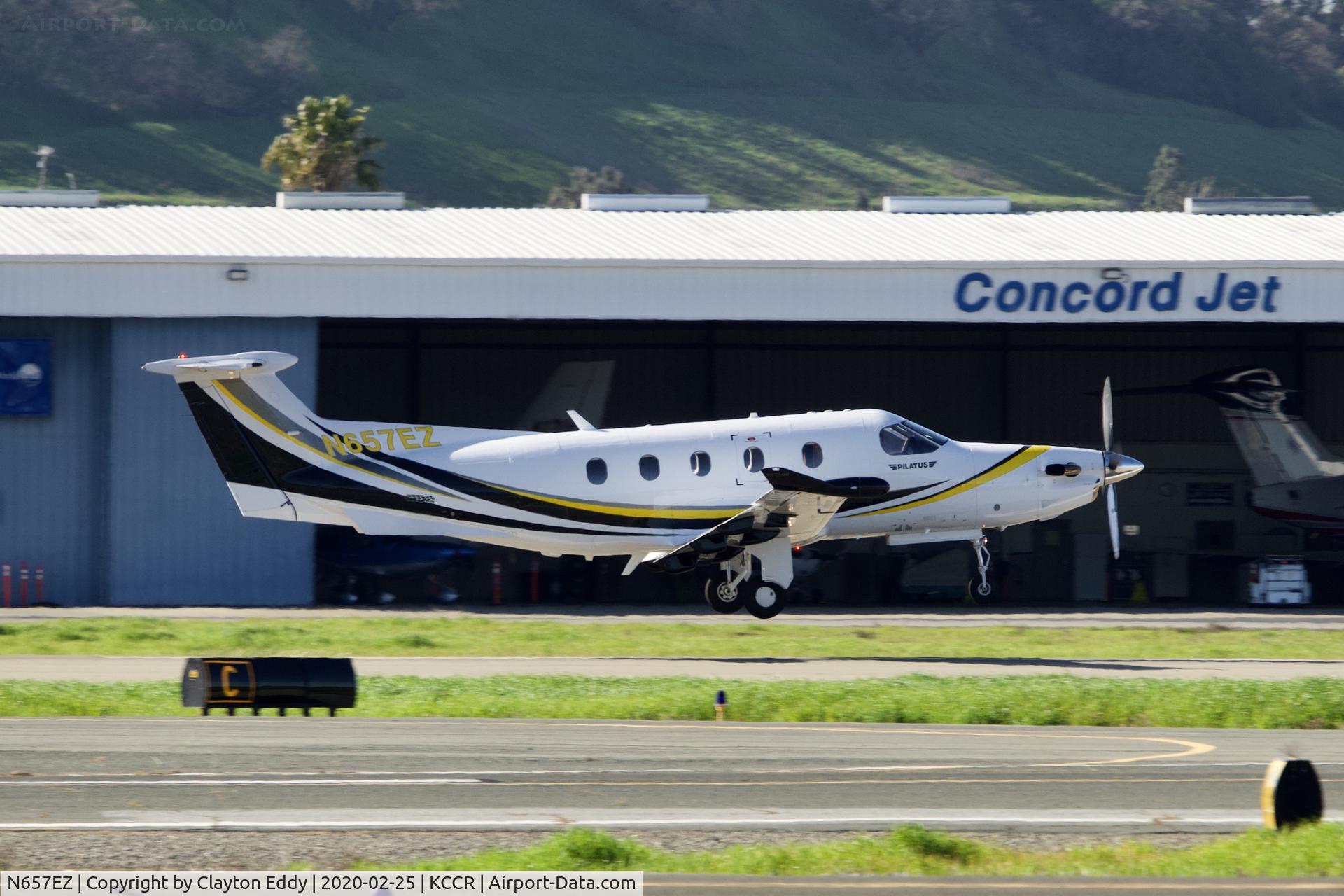 N657EZ, 2009 Pilatus PC-12/47E C/N 1097, Buchanan Field Concord California 2020.
