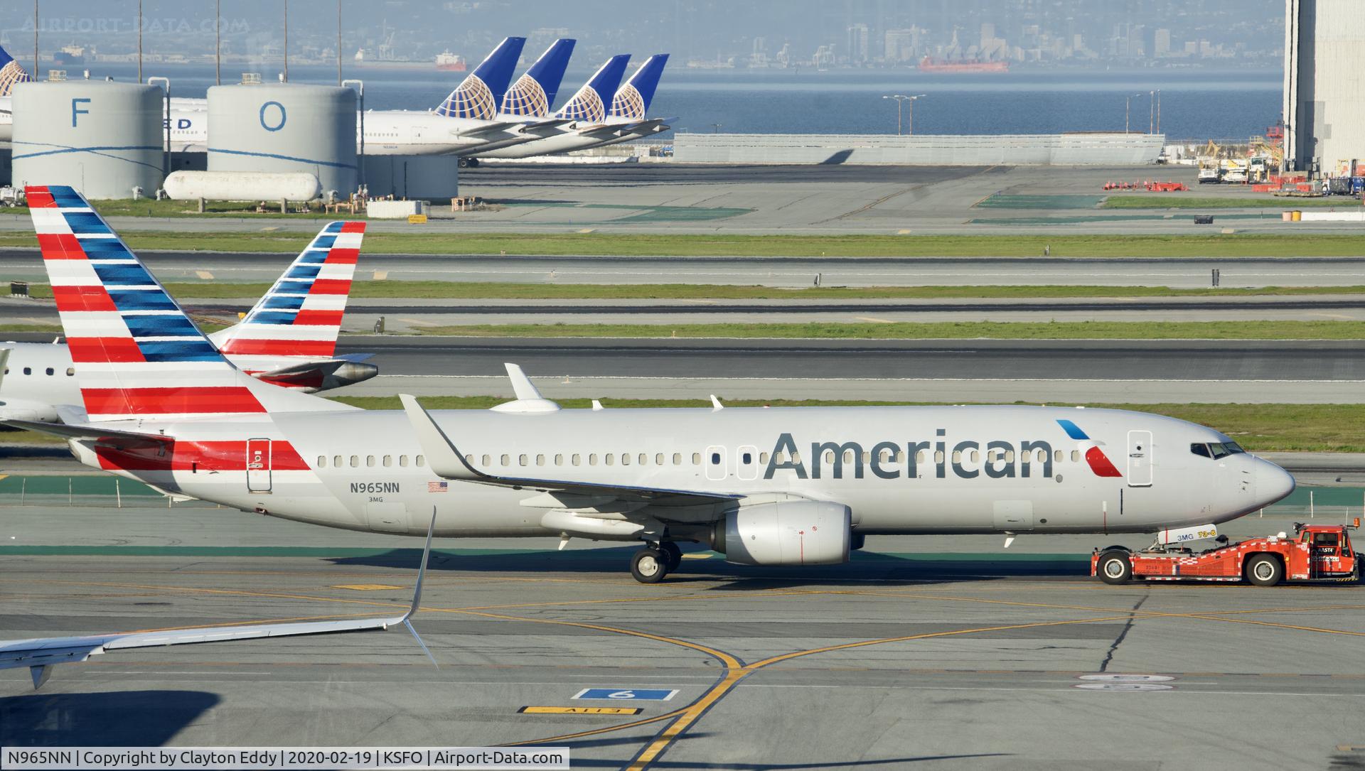 N965NN, 2015 Boeing 737-823 C/N 33239, Sky Terrace SFO 2020.