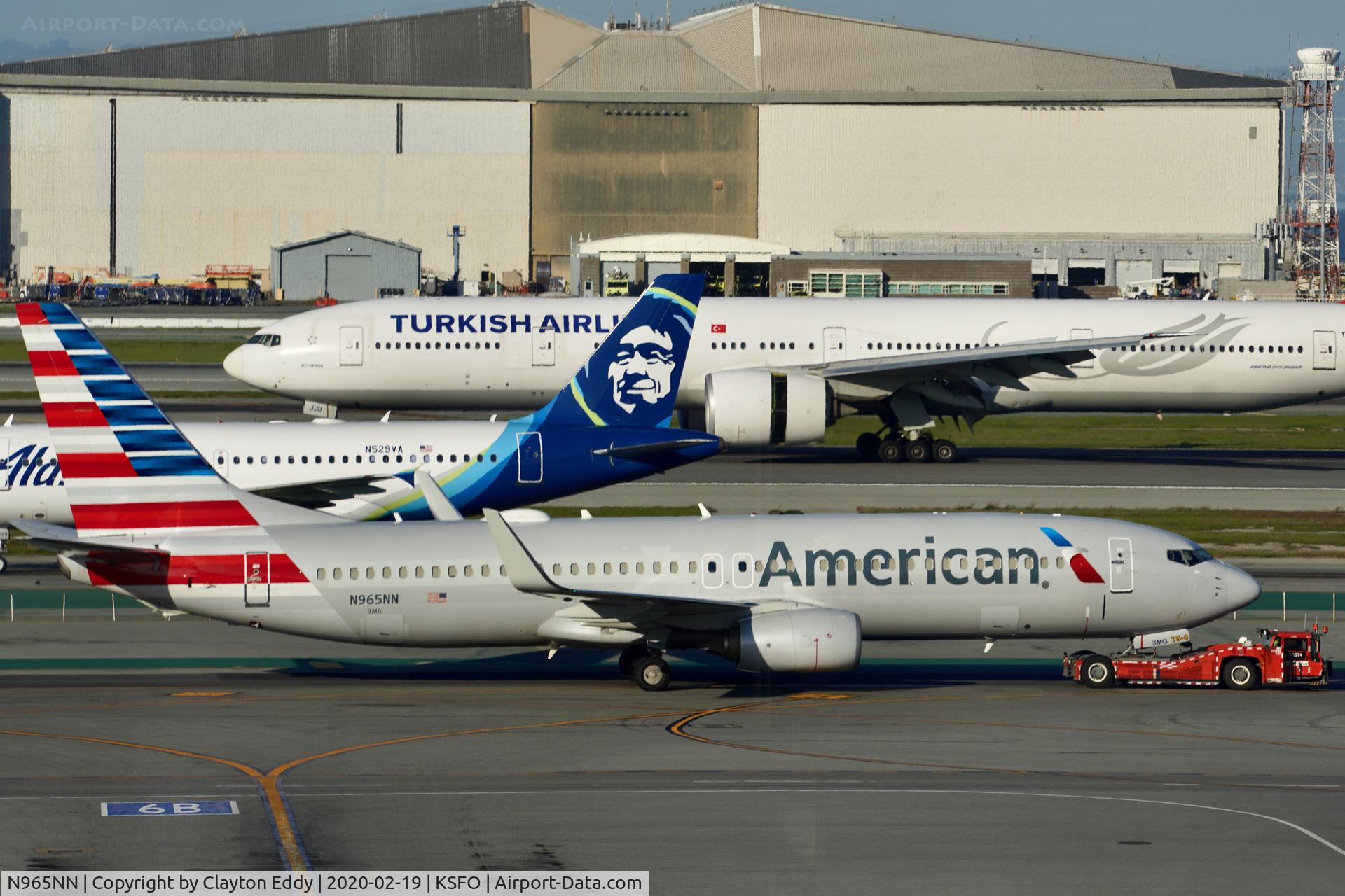 N965NN, 2015 Boeing 737-823 C/N 33239, Sky Terrace SFO 2020.