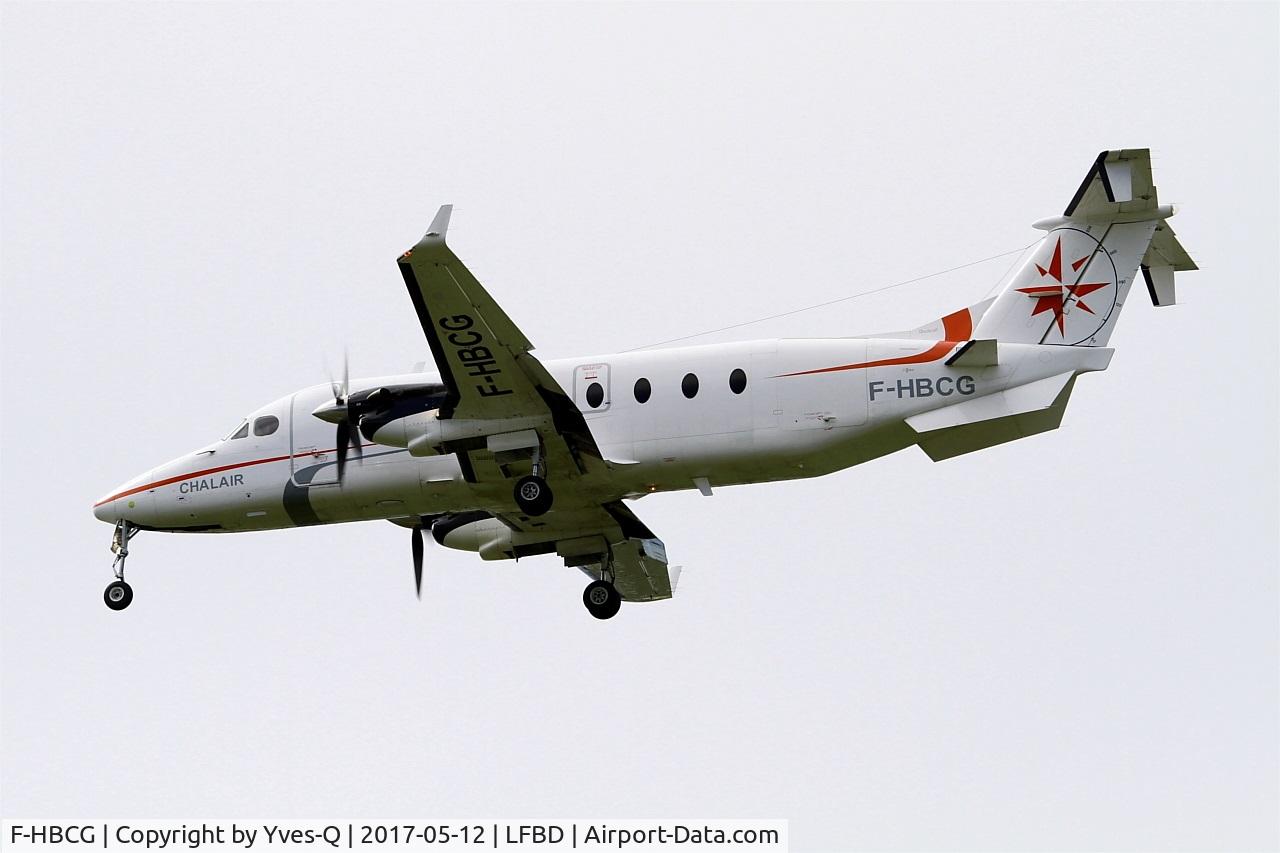 F-HBCG, 1993 Beech 1900D C/N UE-70, Beech 1900D, On final rwy 23, Bordeaux-Mérignac airport (LFBD-BOD)