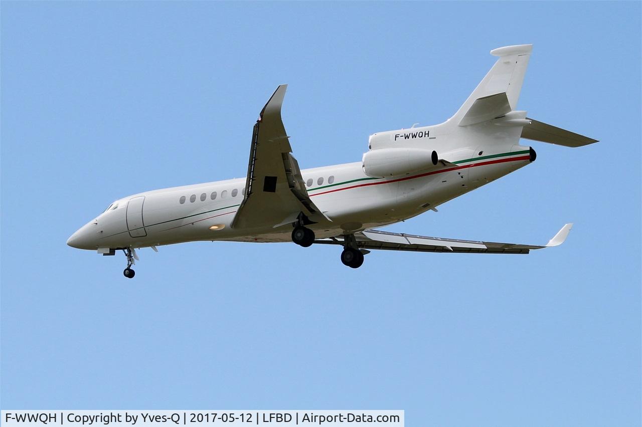 F-WWQH, 2017 Dassault Falcon 8X C/N 408, Dassault Falcon 8X, On final rwy 23, Bordeaux Mérignac airport (LFBD-BOD)