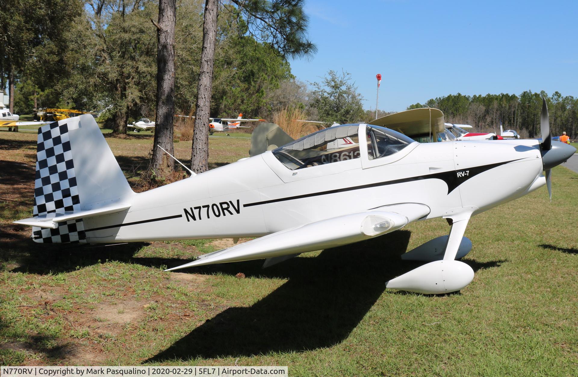 N770RV, 2017 Vans RV-7 C/N 70827, Vans RV-7