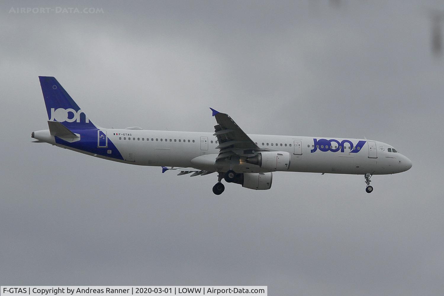 F-GTAS, 2008 Airbus A321-212 C/N 3419, Joon A321