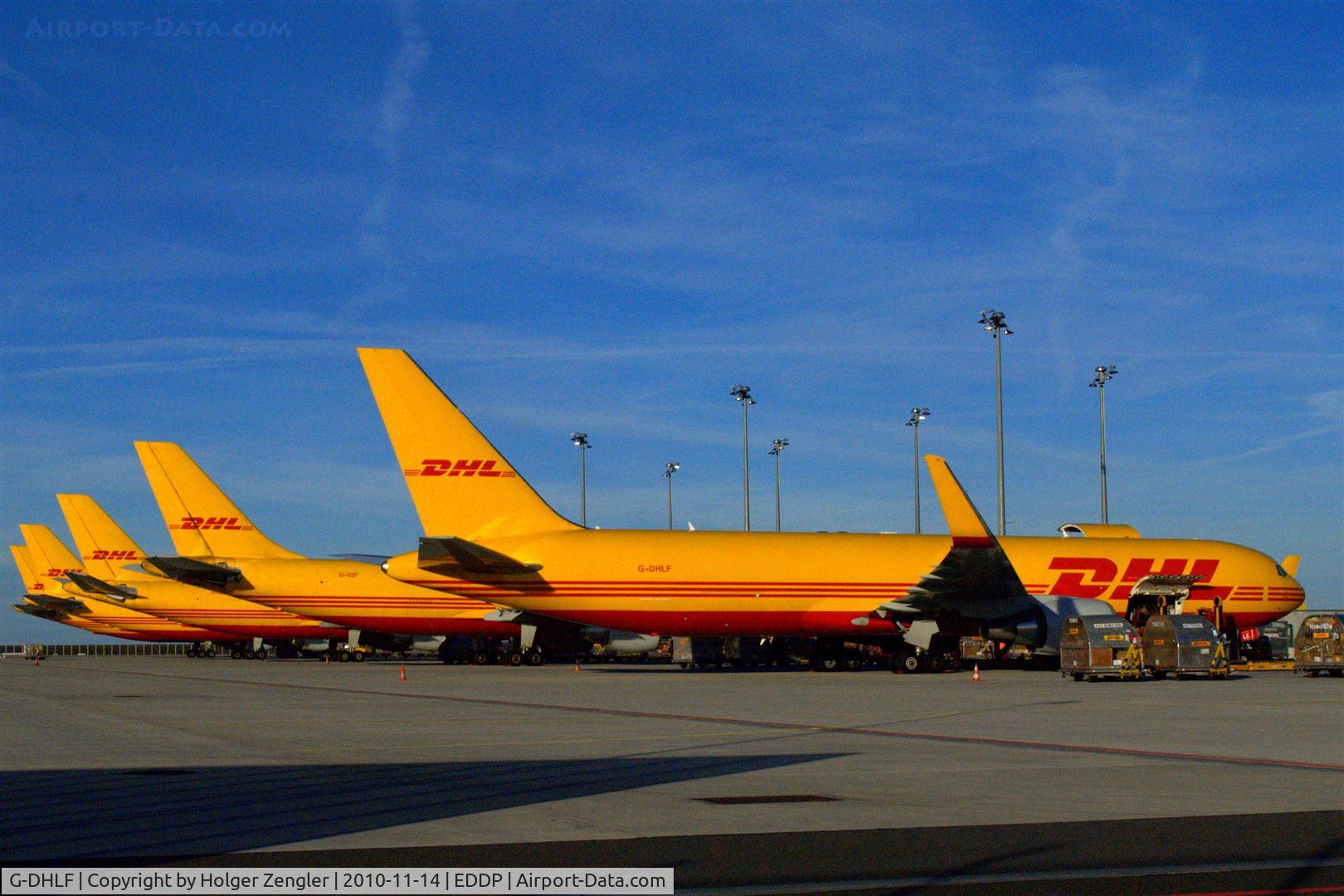 G-DHLF, 2009 Boeing 767-3JHF C/N 37806, Sunday afternoon parade in tremendous fall colours.