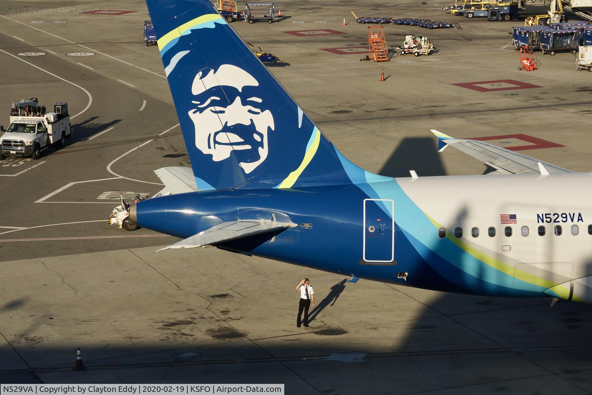 N529VA, 2008 Airbus A319-112 C/N 3684, Sky Terrace SFO 2020.