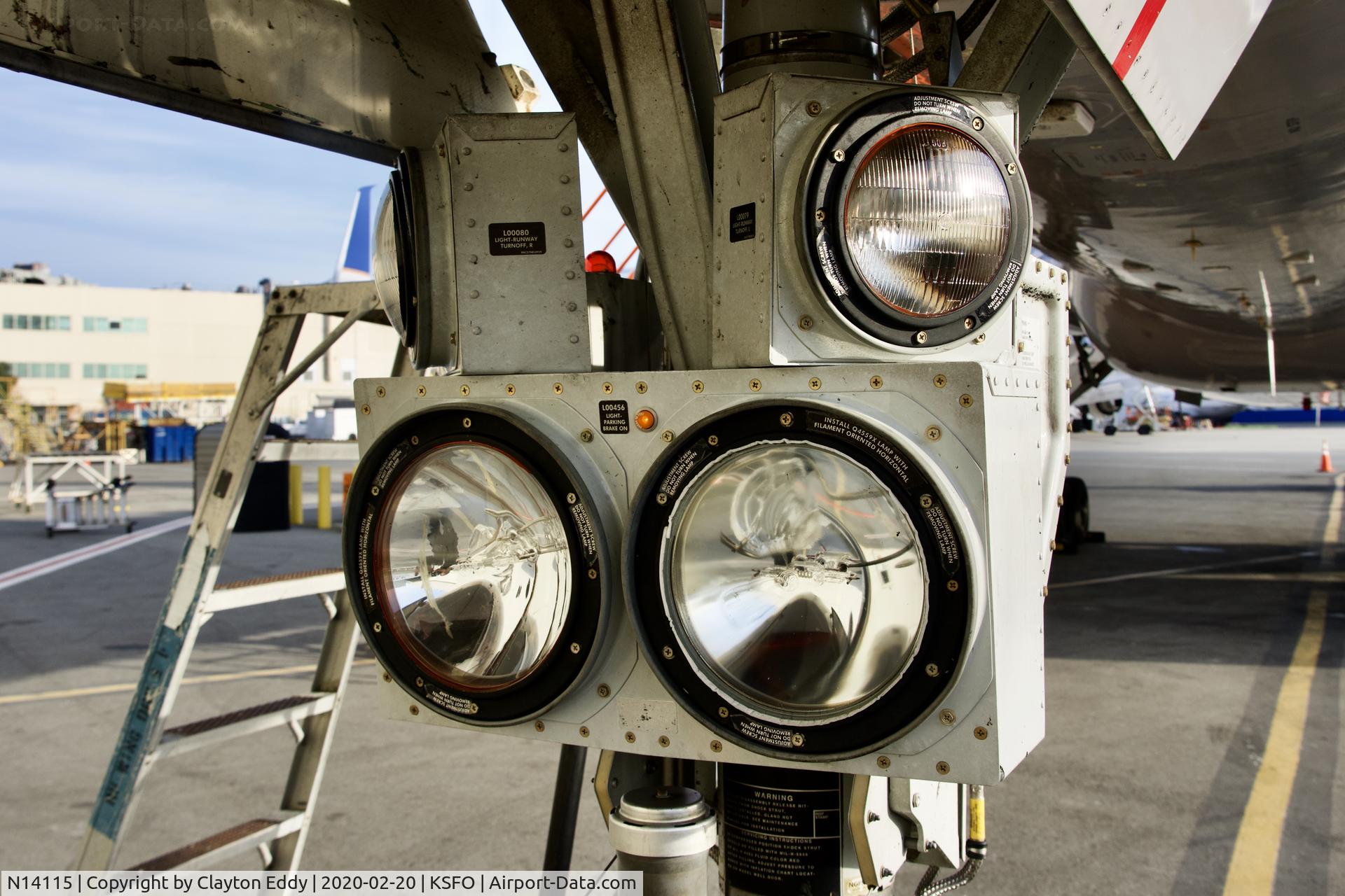 N14115, 1995 Boeing 757-224 C/N 27557, SFO 2020.