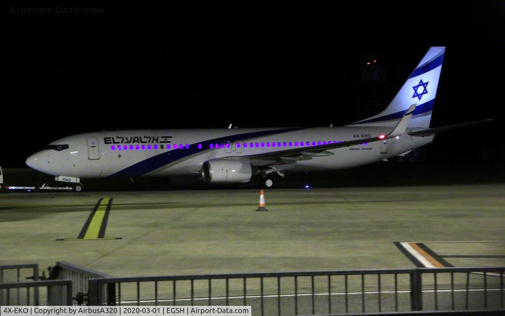4X-EKO, 2003 Boeing 737-86Q C/N 30287, Emerged from paint  now in standard livery