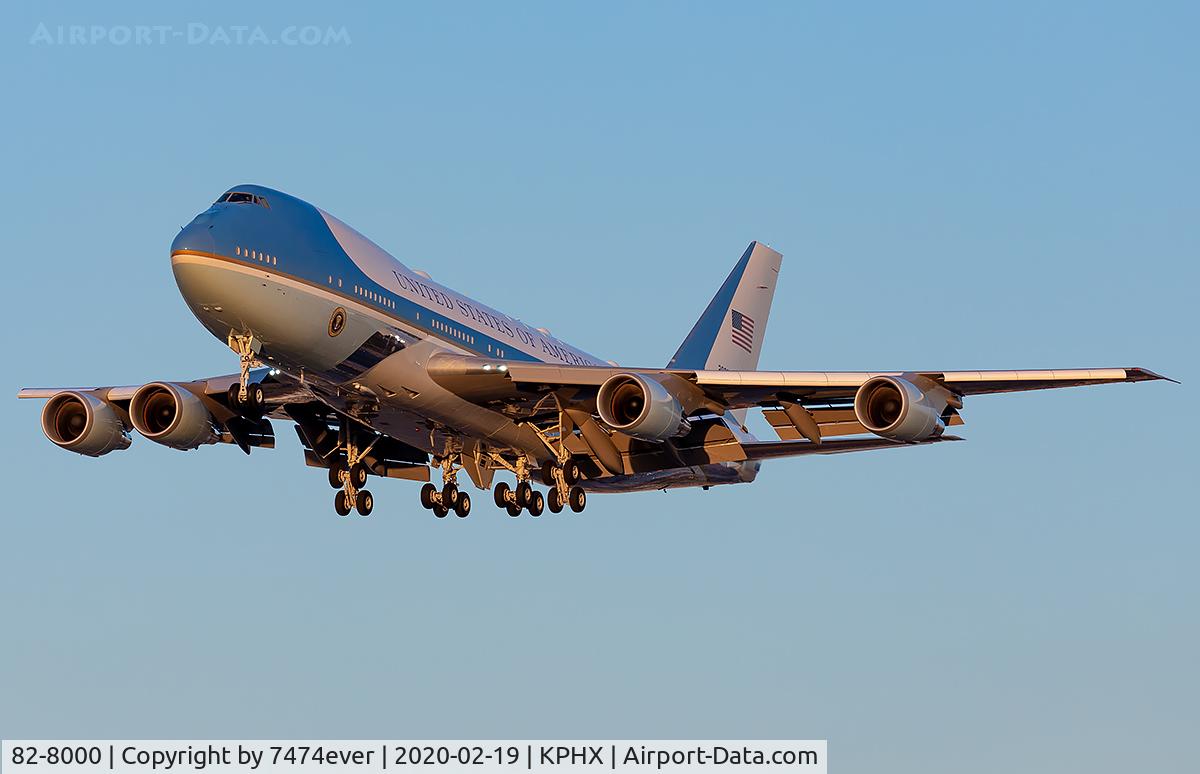 82-8000, 1987 Boeing VC-25A (747-2G4B) C/N 23824, Air Force 1