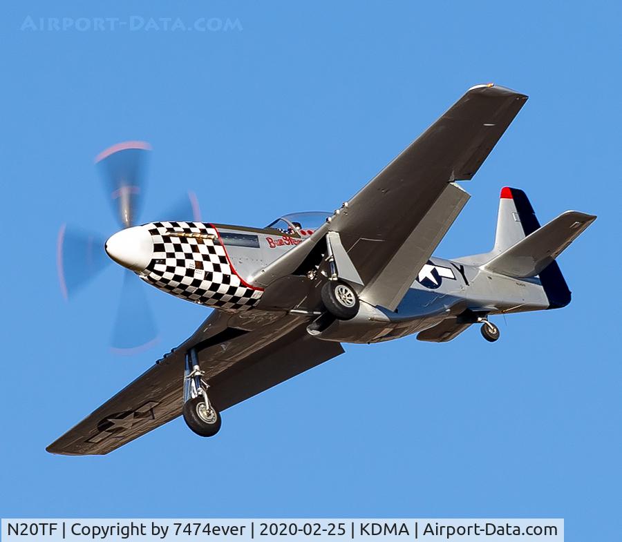 N20TF, 1967 North American (Cavalier) TF-51D Mustang C/N AF67-14866, Bum Steer