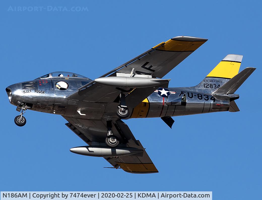 N186AM, 1952 North American F-86F Sabre C/N 191-708, Jolly Roger