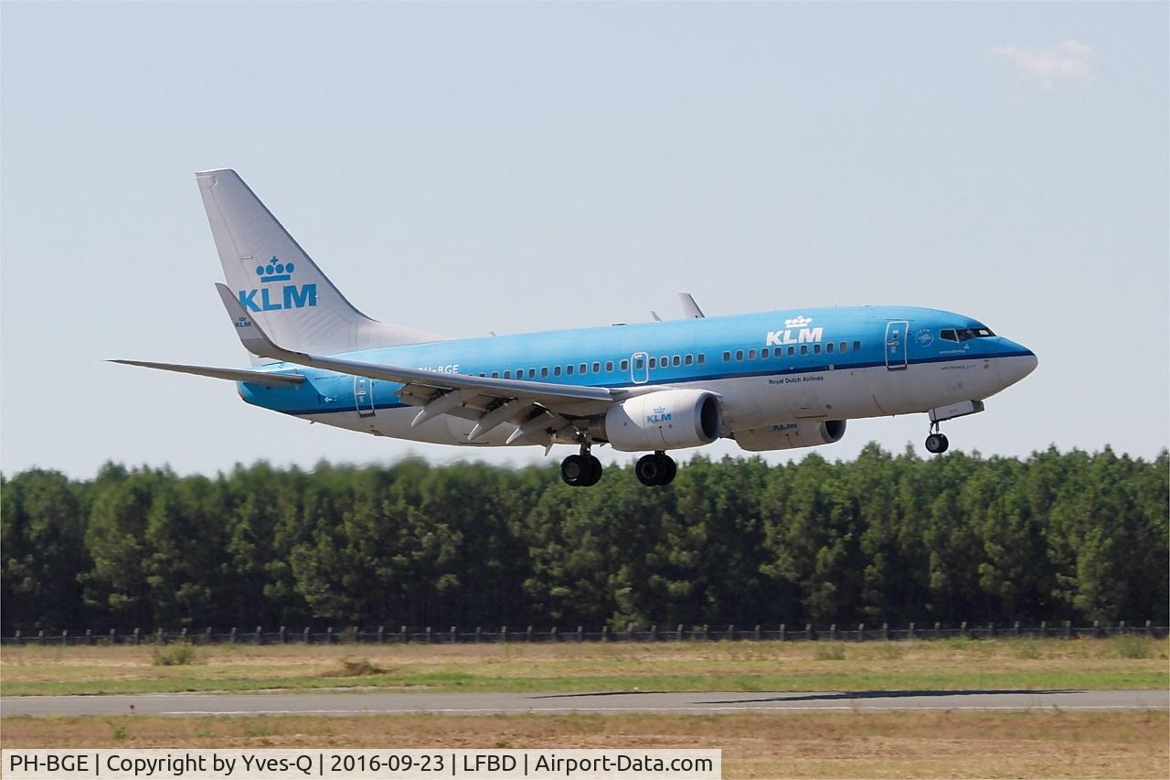 PH-BGE, 2008 Boeing 737-7K2 C/N 30371, Boeing 737-7K2, On final rwy 05, Bordeaux Mérignac airport (LFBD-BOD)