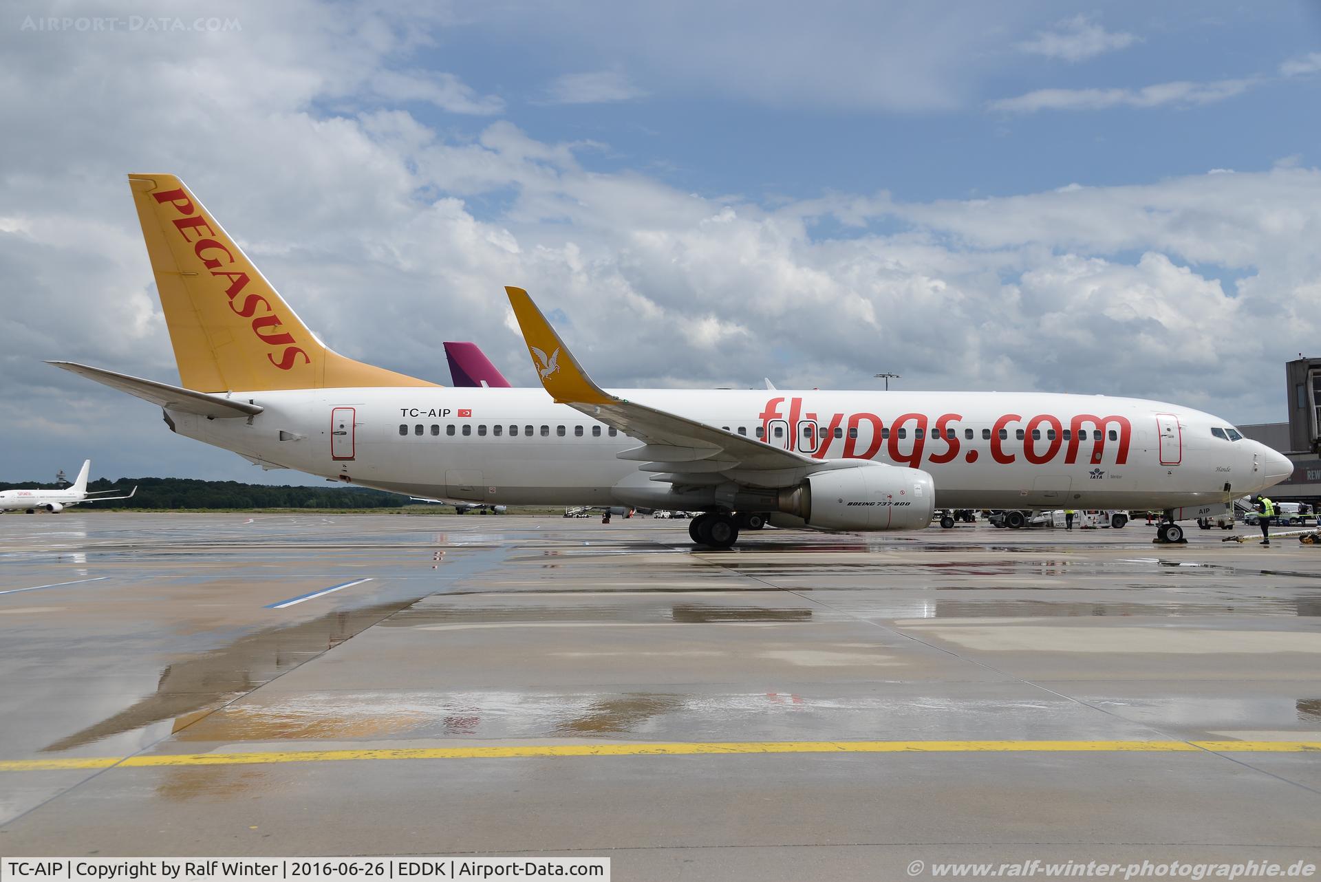 TC-AIP, 2011 Boeing 737-82R C/N 40877, Boeing 737-82R(W) - H9 PGT Pegasus Airlines 'Hande'- 40877 - TC-AIP - 26.06.2016 - CGN
