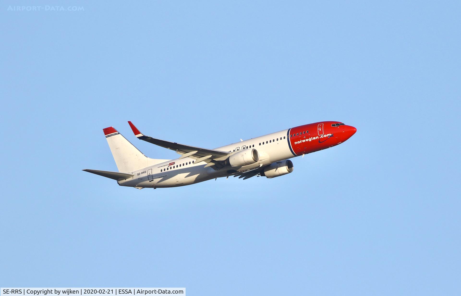 SE-RRS, 2011 Boeing 737-8JP C/N 40869, RWY 19R