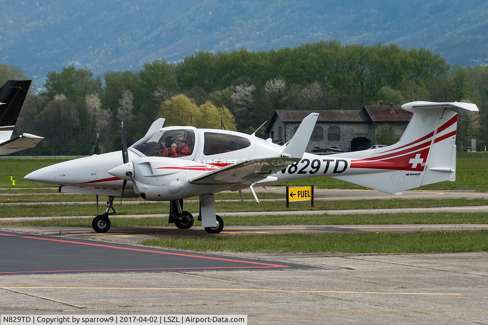 N829TD, 2015 Diamond DA-42 NG Twin Star Twin Star C/N 42.N199, Locarno-Magadino, civil sector.