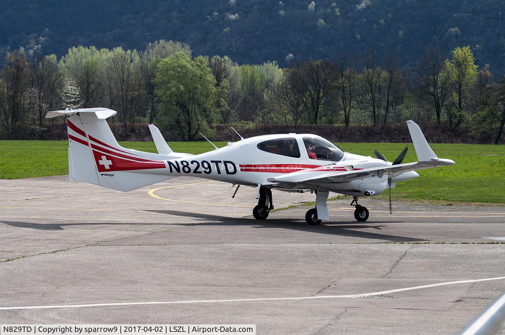 N829TD, 2015 Diamond DA-42 NG Twin Star Twin Star C/N 42.N199, Locarno-Magadino, civil sector.