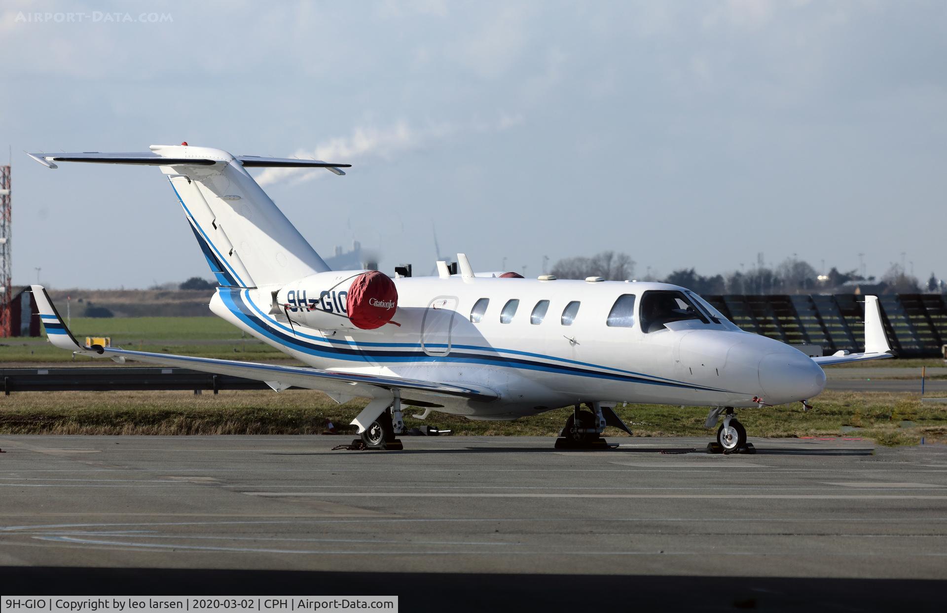 9H-GIO, 1995 Cessna 525 CitationJet C/N 525-0121, Copenhagen 2.3.2020