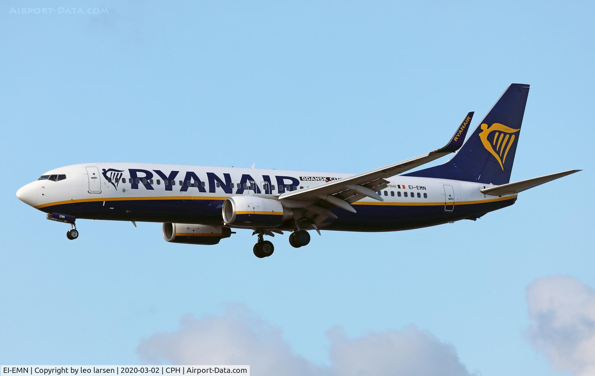 EI-EMN, 2010 Boeing 737-8AS C/N 38515, Copenhagen 2.3.2020