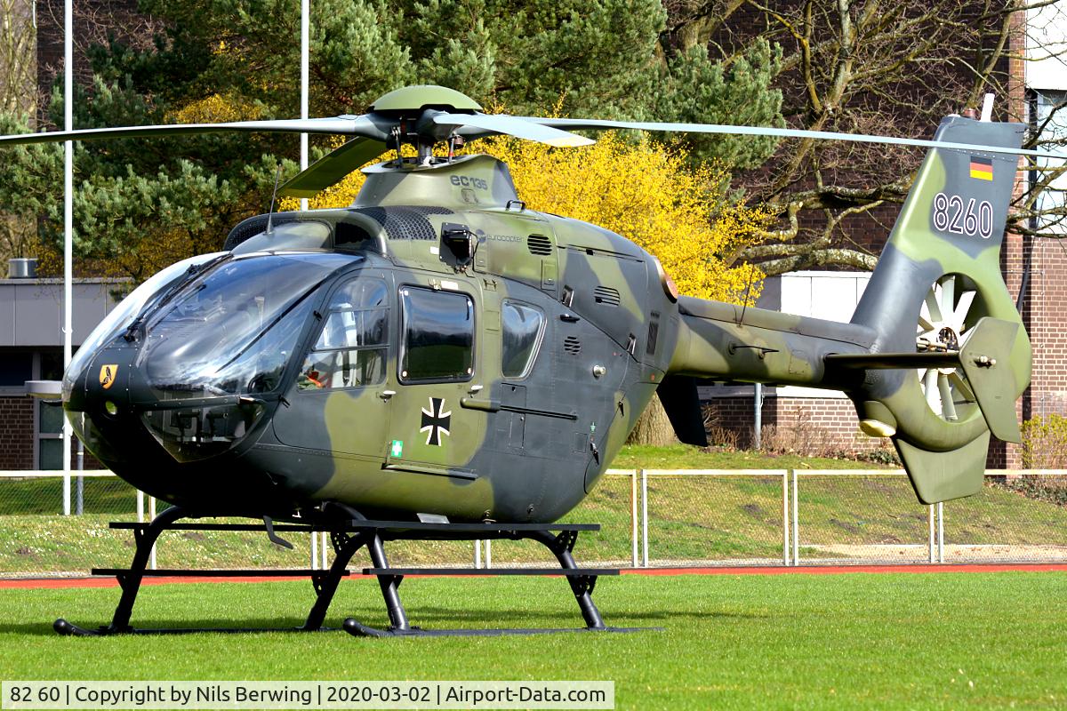 82 60, Eurocopter EC-135T-1 C/N 0111, 82+60 at Military University Hamburg