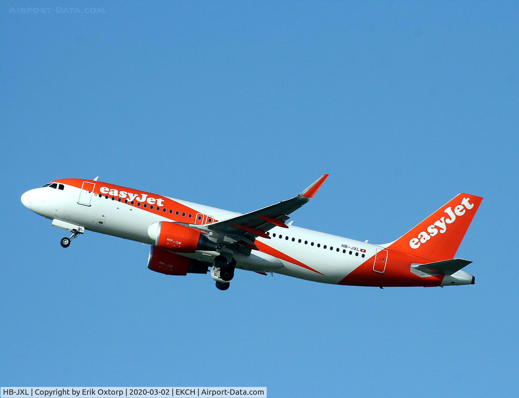 HB-JXL, 2018 Airbus A320-214 C/N 8075, HB-JXL taking off rw 22R