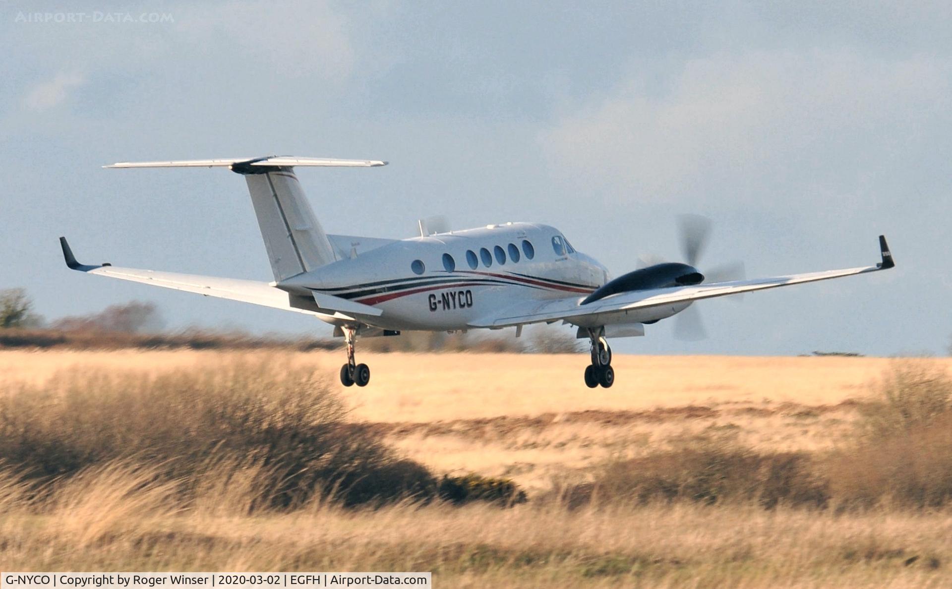G-NYCO, 2015 Beechcraft B200GT Super King Air C/N BY-238, Departing for Waterford Airport.