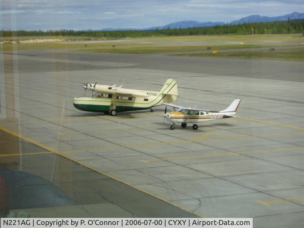 N221AG, 1944 McKinnon G21G C/N 1240, Picture taken from inside terminal.