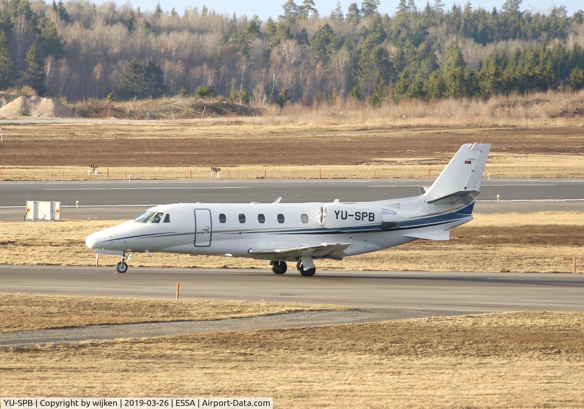 YU-SPB, 2008 Cessna 560 Citation XLS C/N 560-5807, RWY 01L