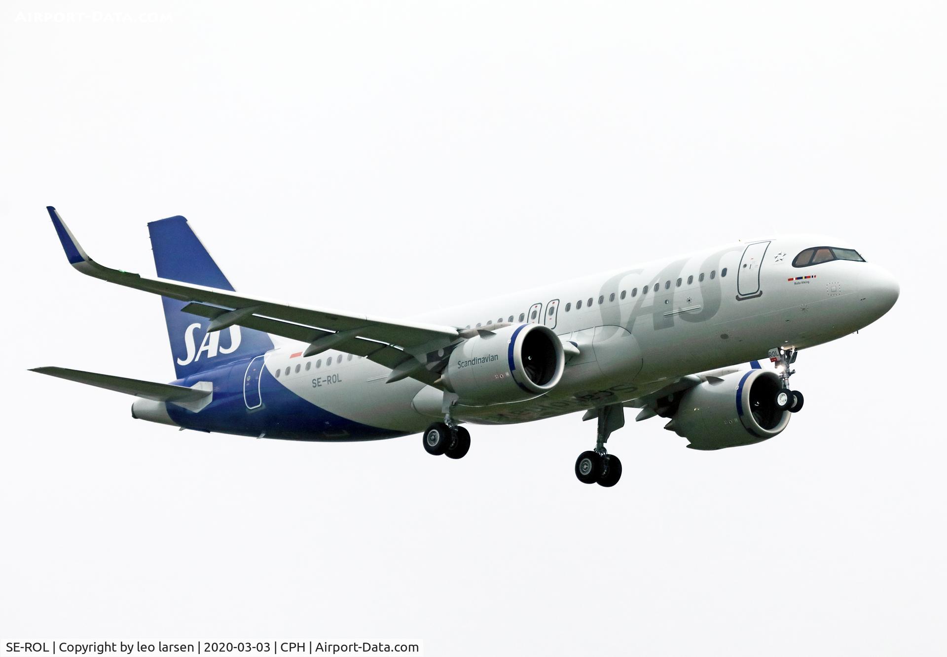SE-ROL, 2020 Airbus A320-251N C/N 9352, Copenhagen 3.3.2020 L/D R-04L