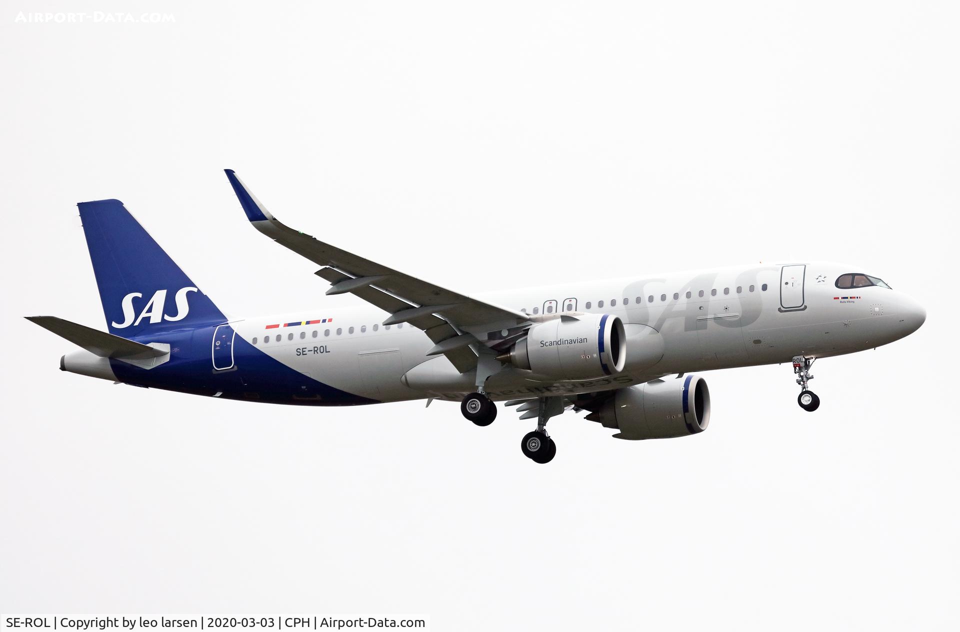 SE-ROL, 2020 Airbus A320-251N C/N 9352, Copenhagen 3-3-2020.with the name 