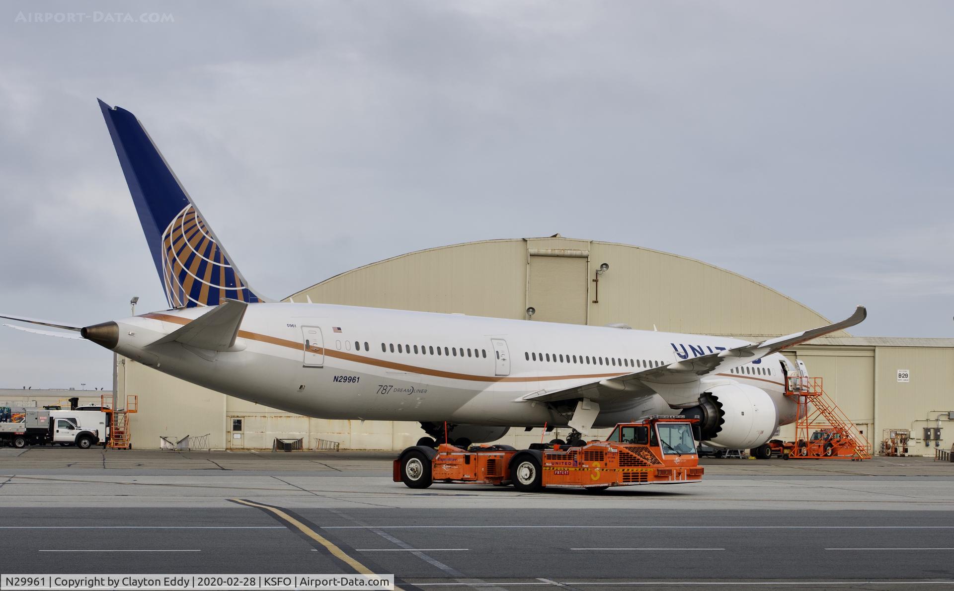 N29961, 2015 Boeing 787-9 Dreamliner Dreamliner C/N 37811, SFO 2020.