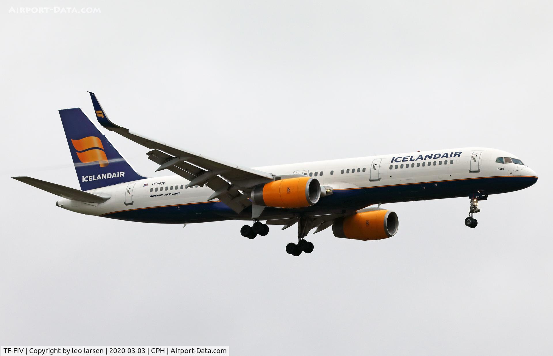 TF-FIV, 2001 Boeing 757-208 C/N 30424, Copenhagen 3.3.2020