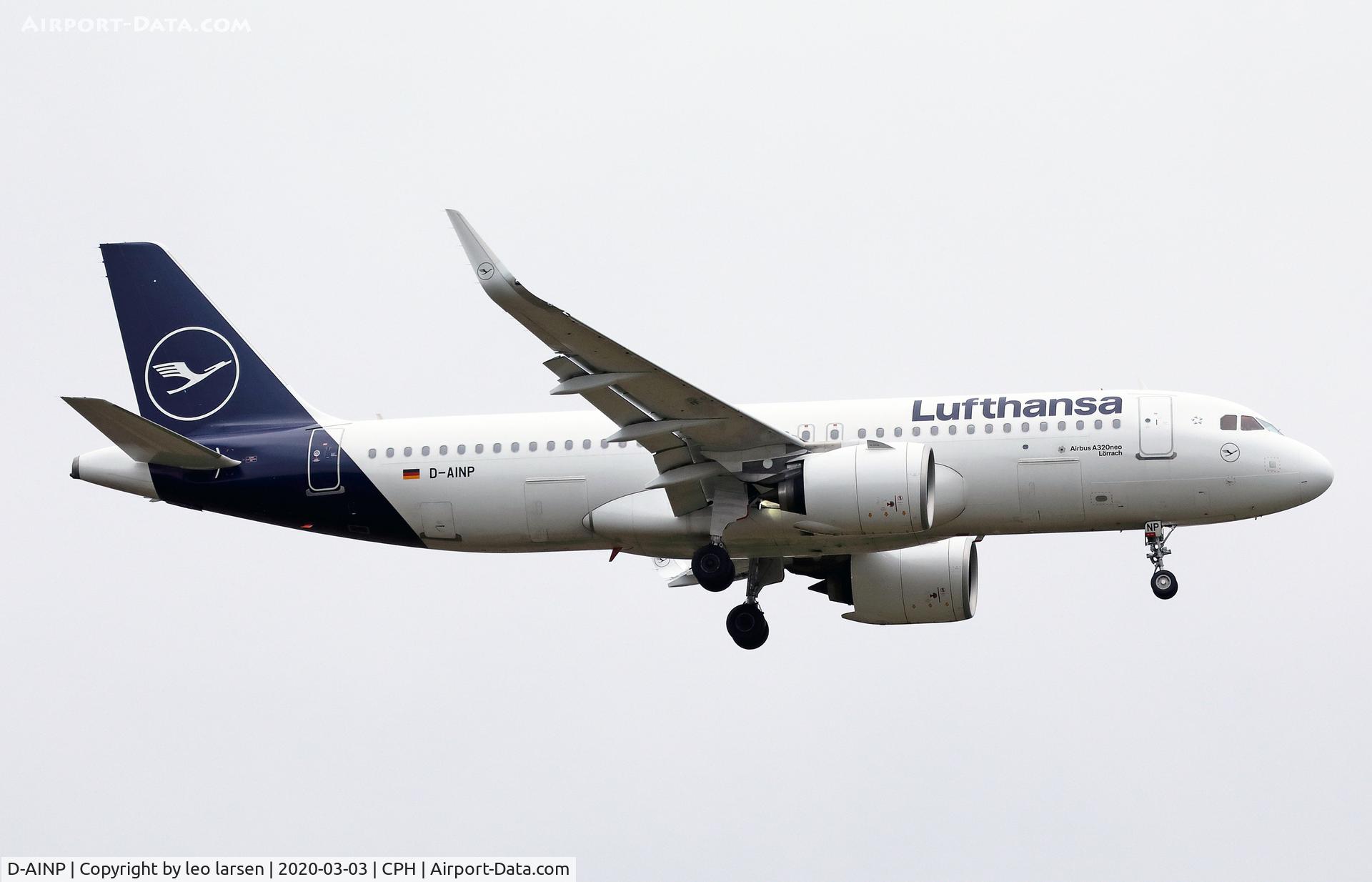 D-AINP, 2018 Airbus A320-271NEO C/N 8622, Copenhagen 3.3.2020