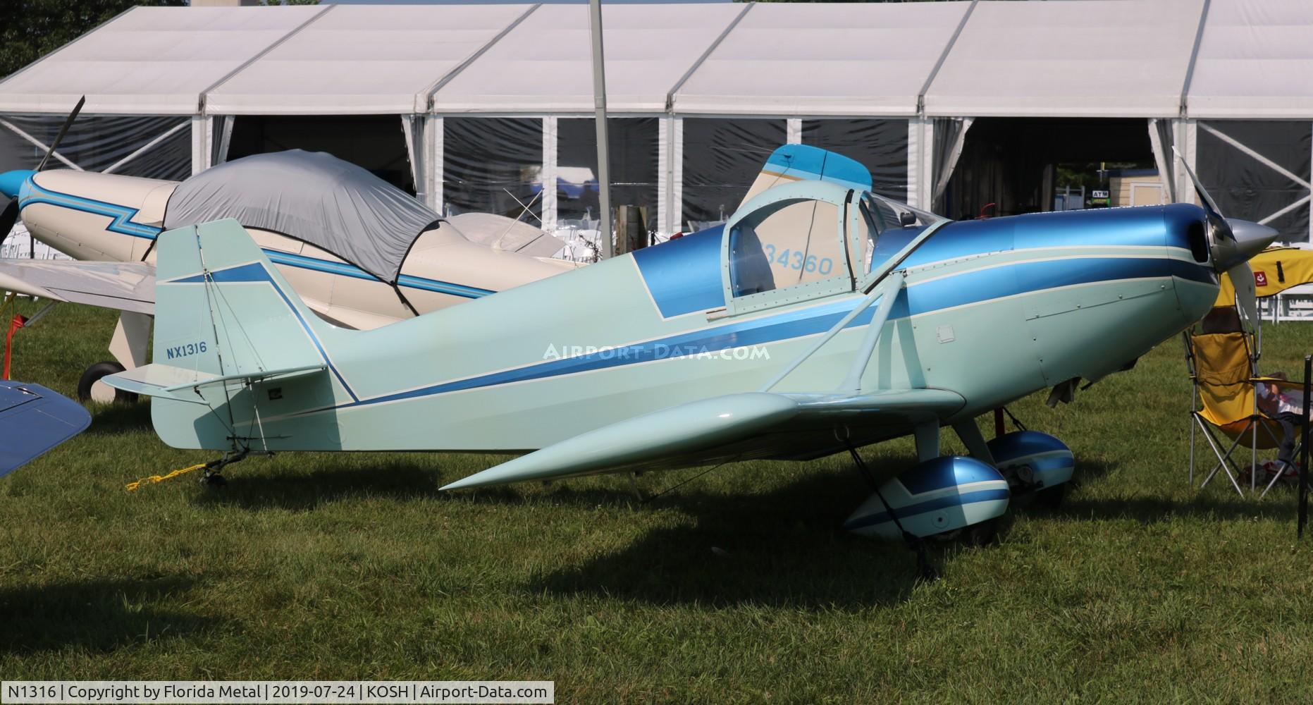 N1316, 1967 Stits SA-3A Playboy C/N P-665, Stits Playboy