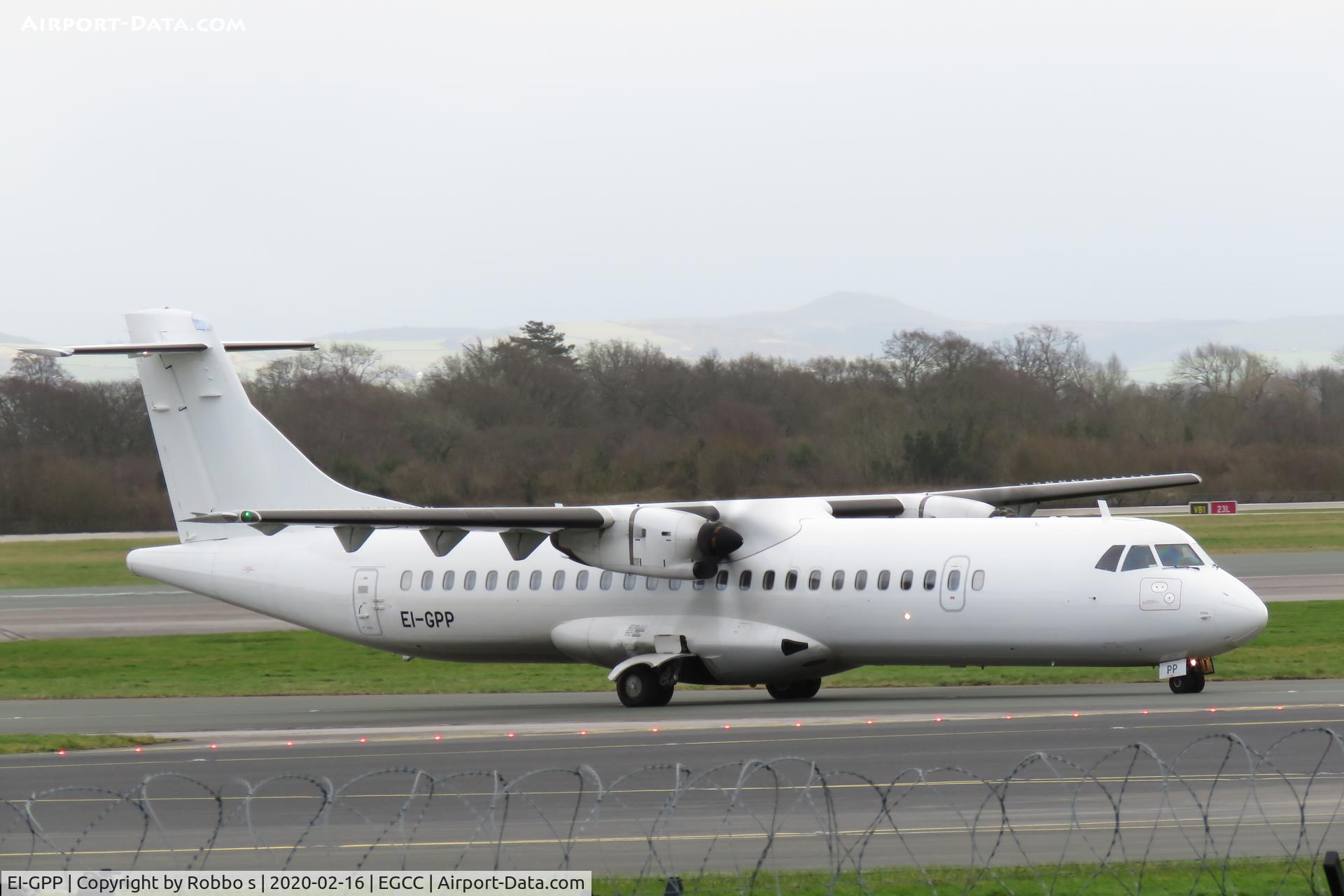 EI-GPP, 2016 ATR 72-212A C/N 1322, Stobart Air ATR 72/600 arriving at EGCC Manchester Airport.
