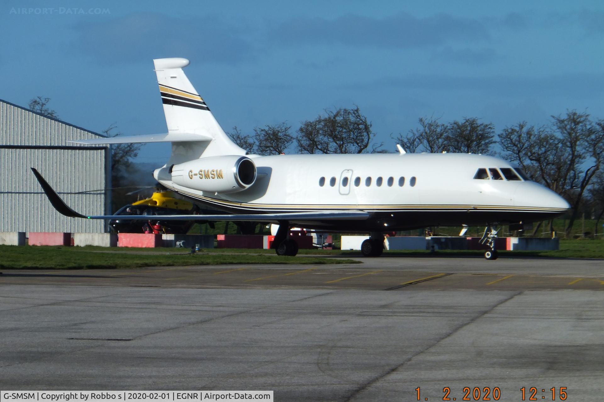 G-SMSM, 2016 Dassault Falcon 2000EX C/N 325, Falcon 2000LX G-SMSM at EGNR.