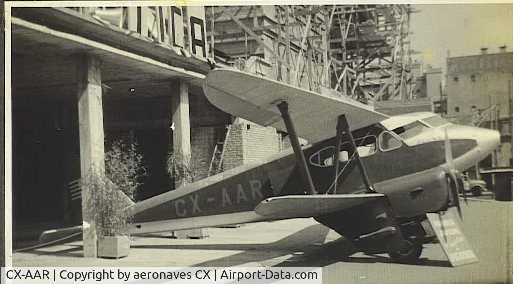 CX-AAR, 1934 De Havilland 90 C/N 7532, foto Manuel Lanza - Explanada I.M.M. año 1957.