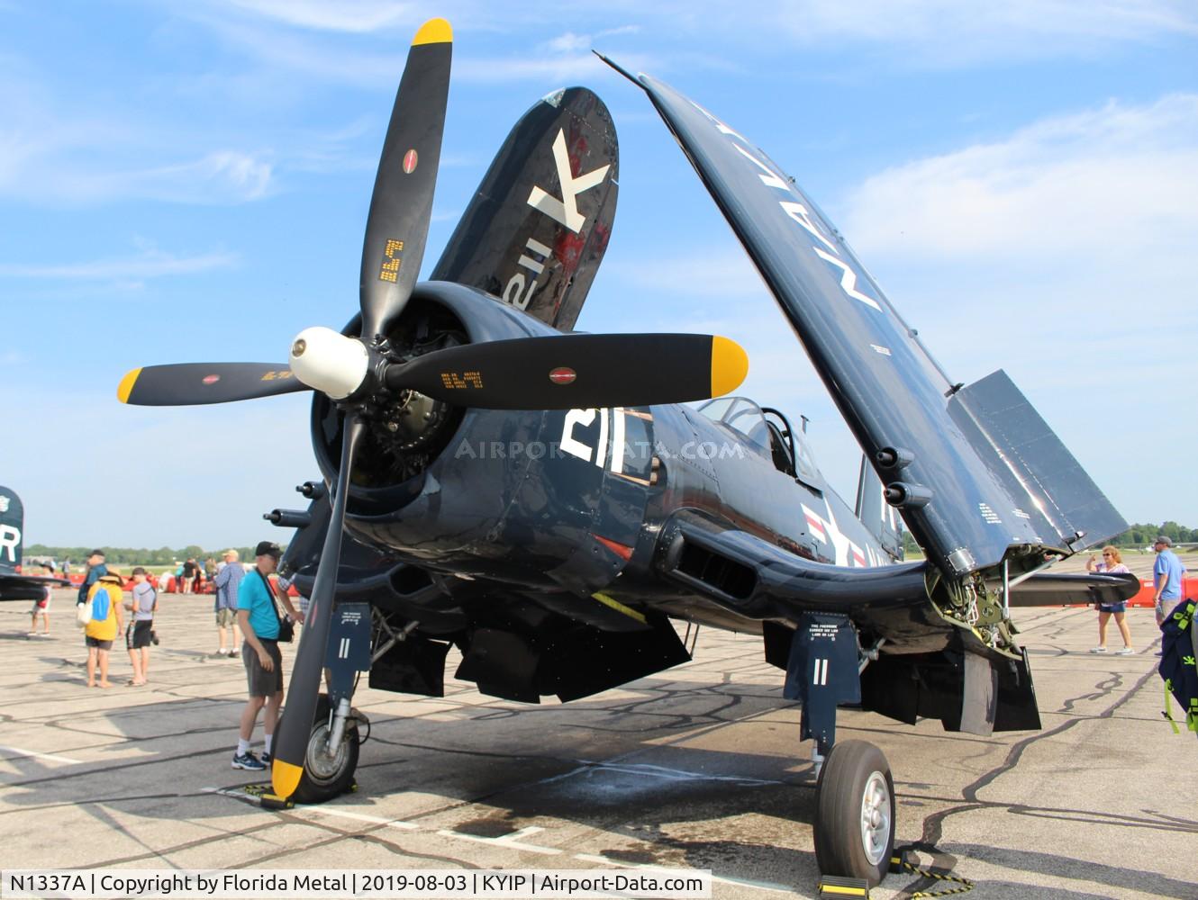 N1337A, 1952 Vought F4U-7 Corsair C/N 977, AU-1 Corsair