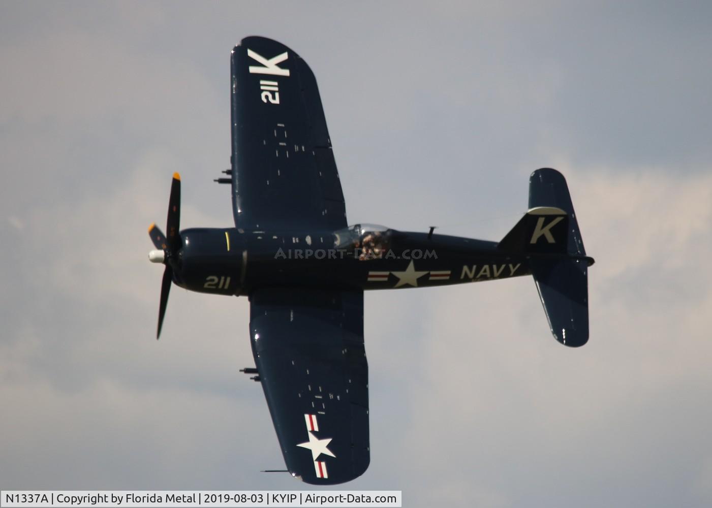 N1337A, 1952 Vought F4U-7 Corsair C/N 977, AU-1 Corsair