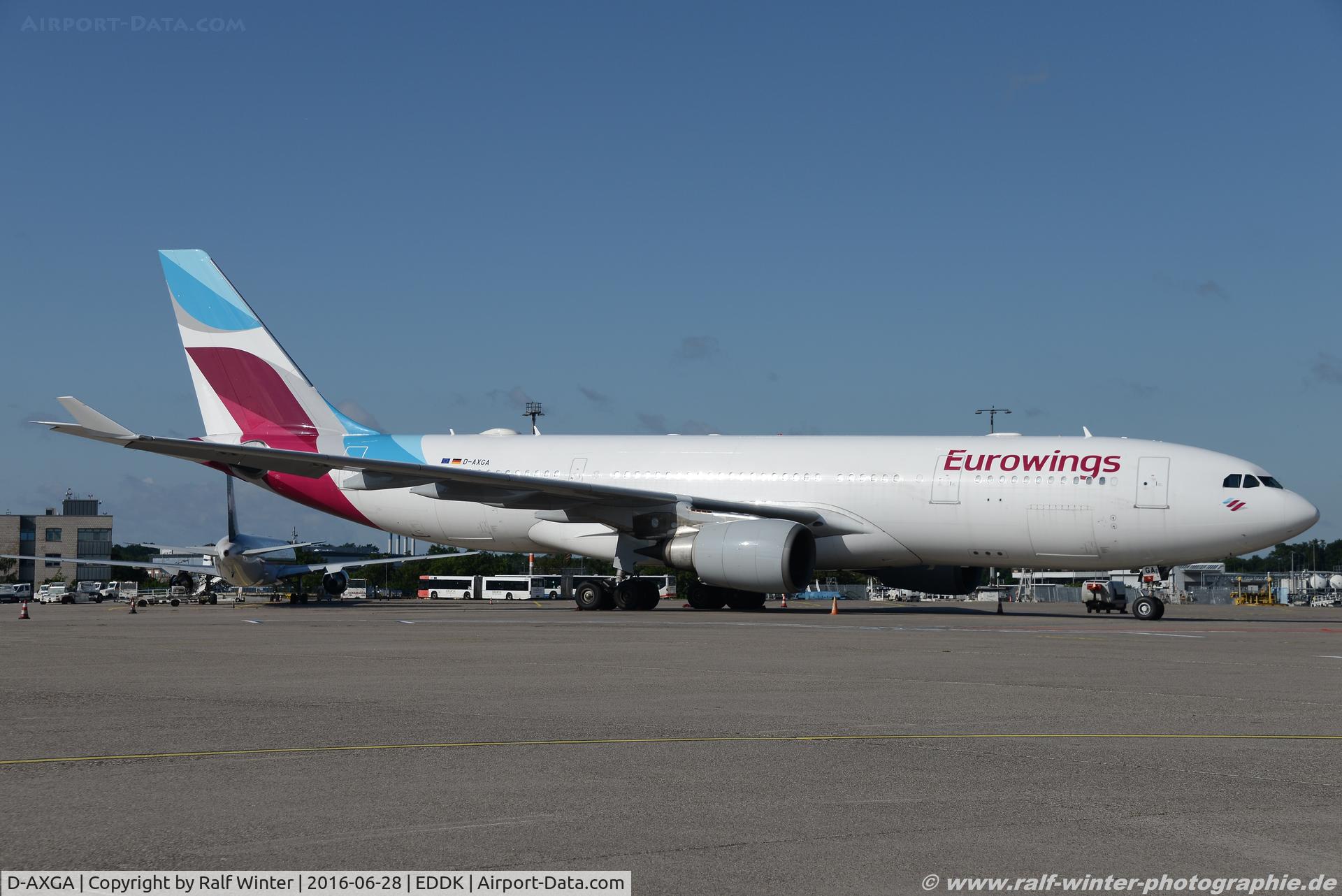 D-AXGA, 2003 Airbus A330-203 C/N 530, Airbus A330-203 - EWG EW Eurowings - 530 - D-AXGA - 28.06.2016 - CGN
