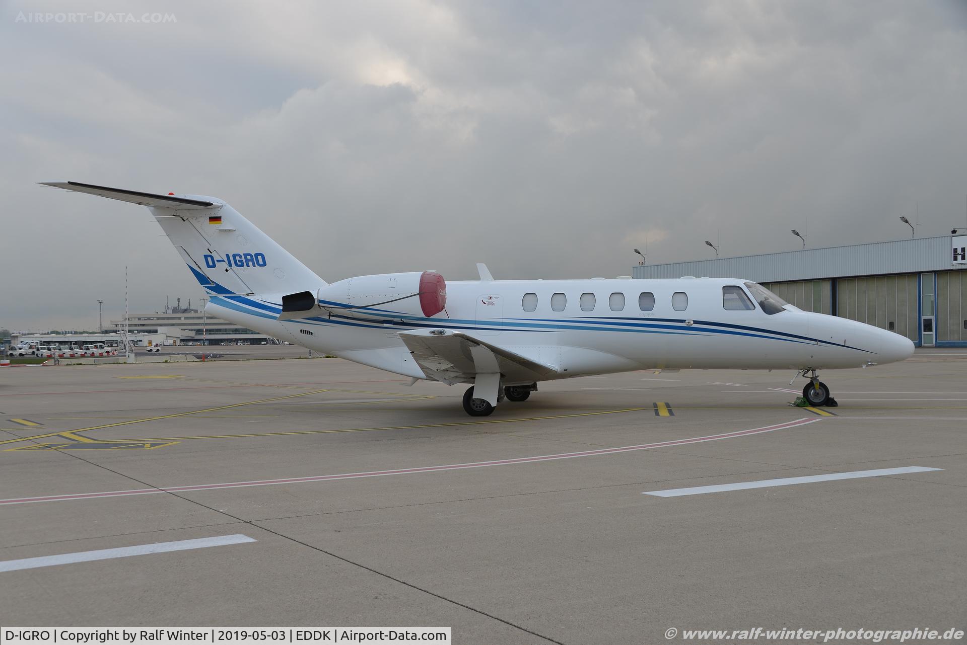 D-IGRO, 2005 Cessna 525A CitationJet CJ2 C/N 525A-0230, Cessna 525A CitationJet CJ2 - Private FLITE Charters - 525A0230 - D-IGRO - 03.05.2019 - CGN