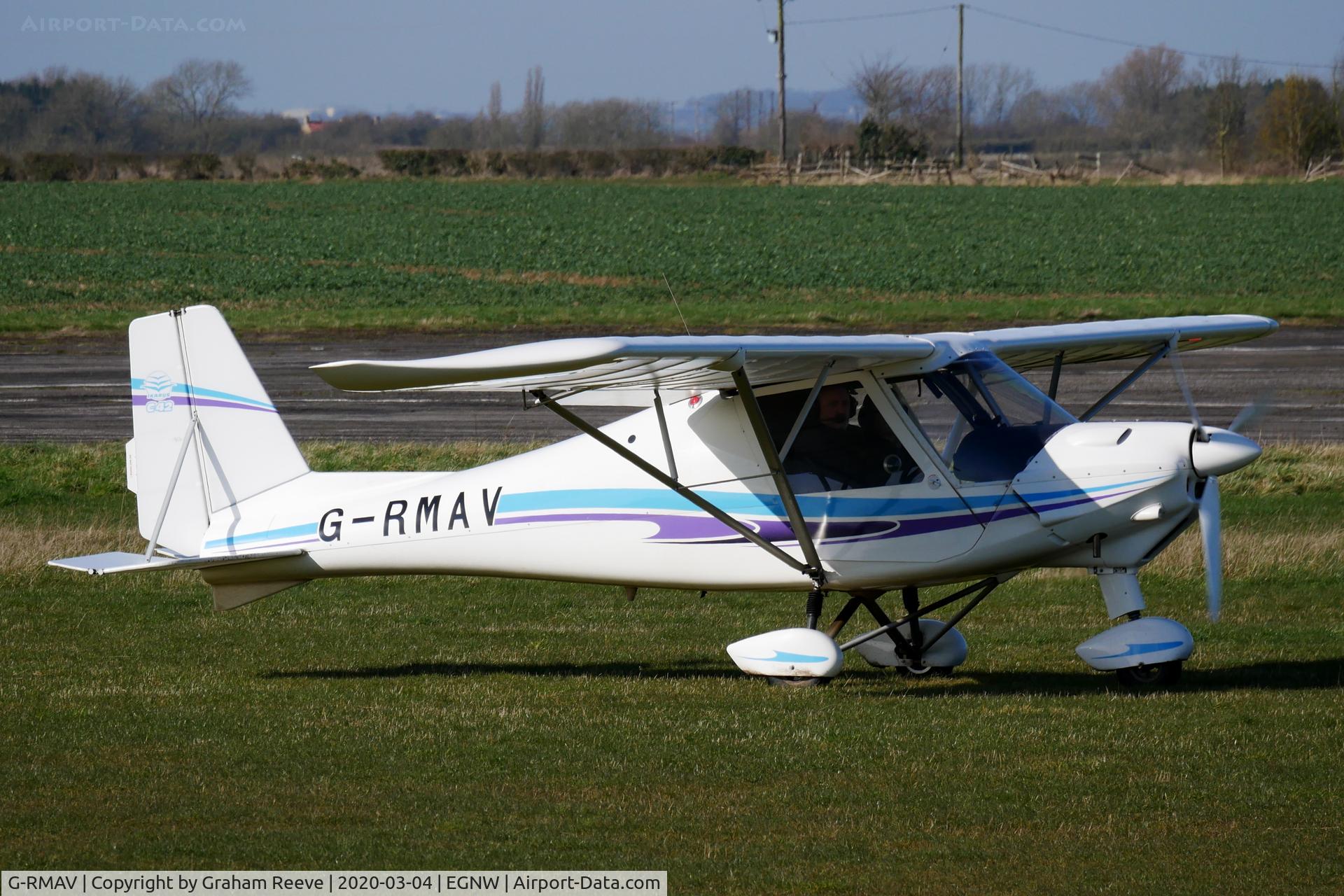 G-RMAV, 2015 Comco Ikarus C42 C/N 1502-7358, Just landed at Wickenby.