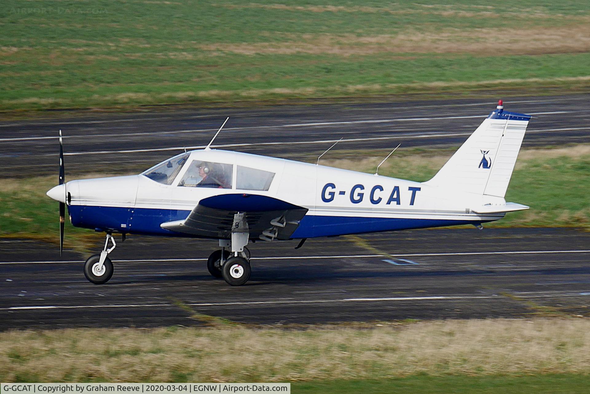 G-GCAT, 1969 Piper PA-28-140 Cherokee C/N 28-26032, Departing from Wickenby.