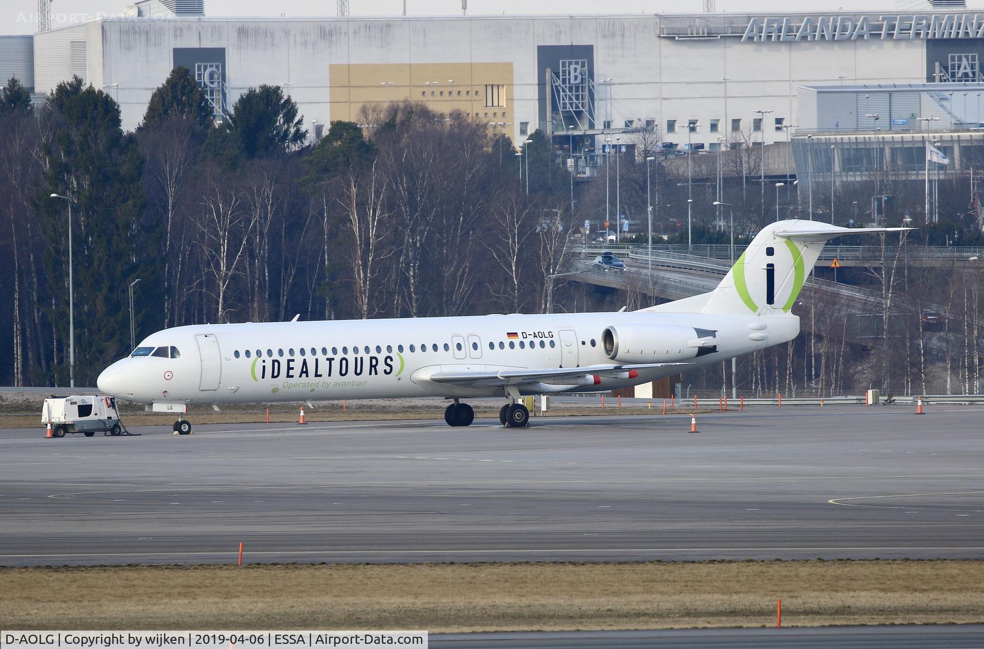 D-AOLG, 1993 Fokker 100 (F-28-0100) C/N 11452, Ramp M