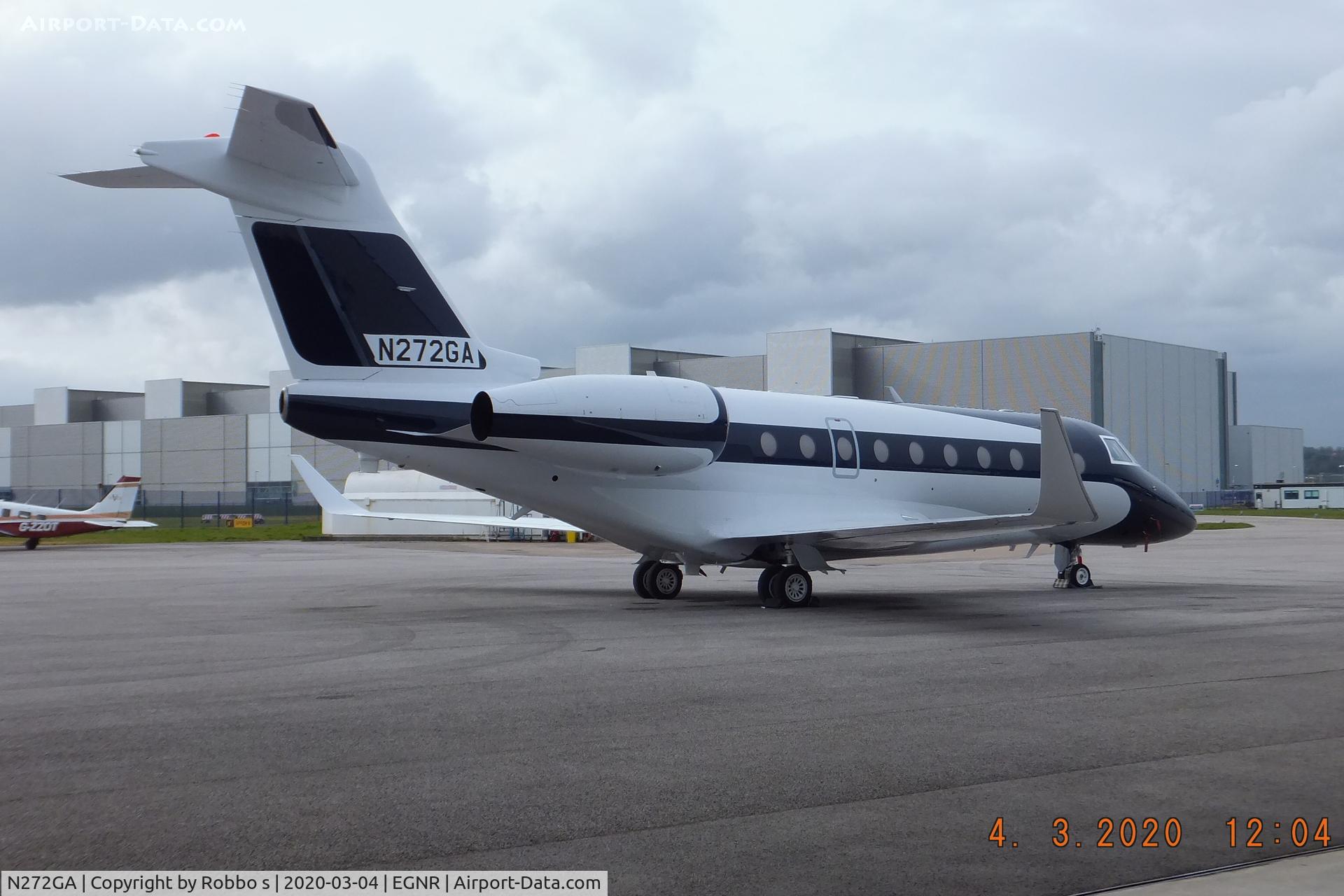 N272GA, Gulfstream Aerospace GIV-X (G450) C/N 4272, N272GA Gulfstream G280 at EGNR.