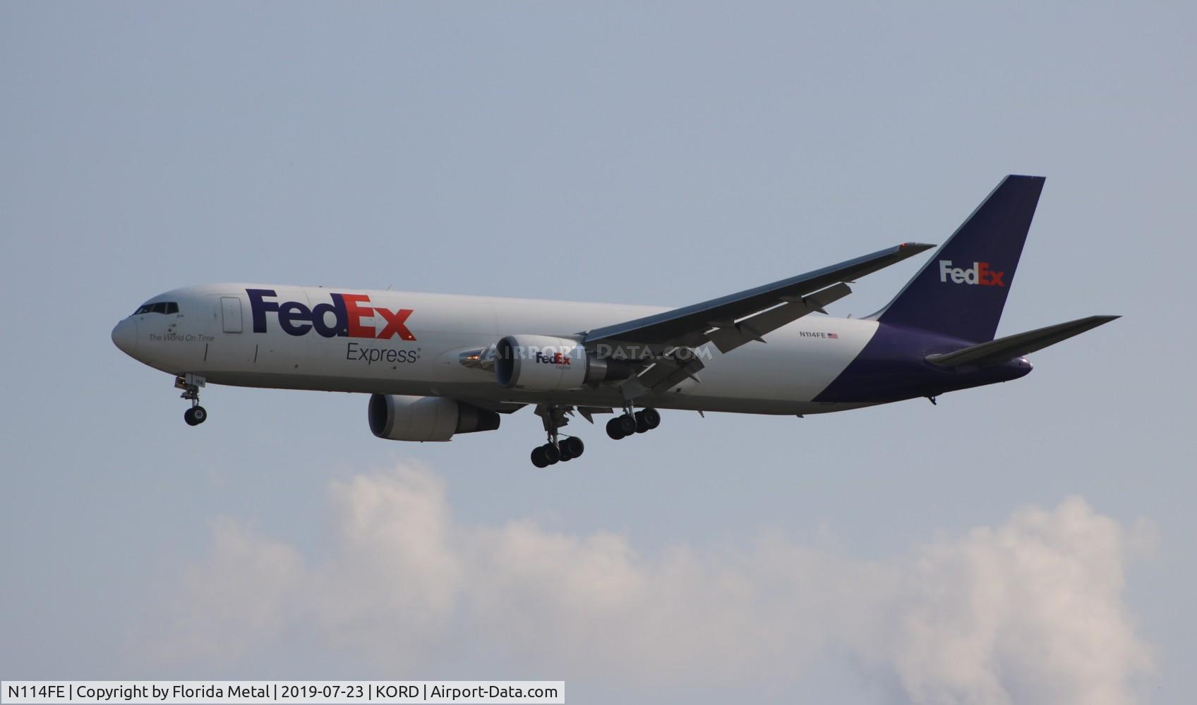 N114FE, 2015 Boeing 767-3S2F/ER C/N 42712, ORD 2019