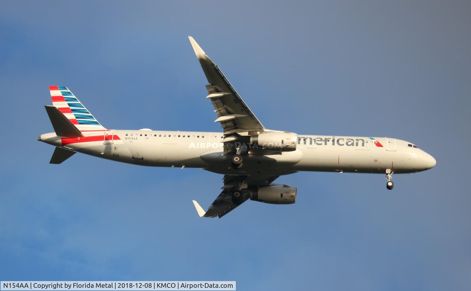 N154AA, 2016 Airbus A321-231 C/N 6928, MCO 2018