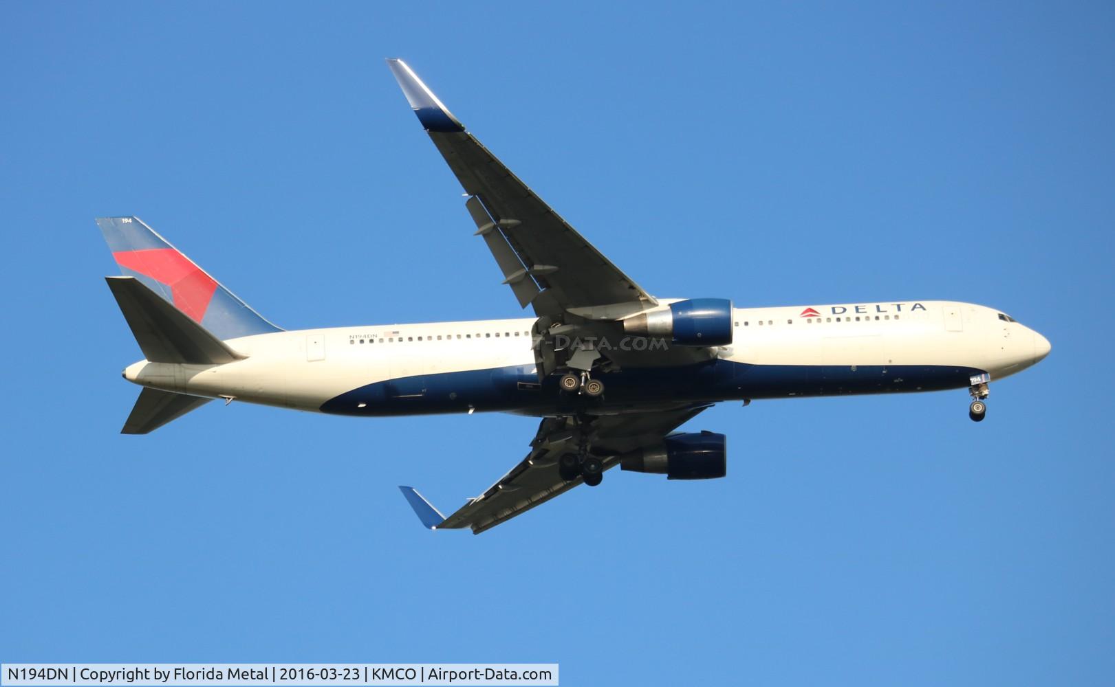 N194DN, 1997 Boeing 767-332 C/N 28451, MCO 2016