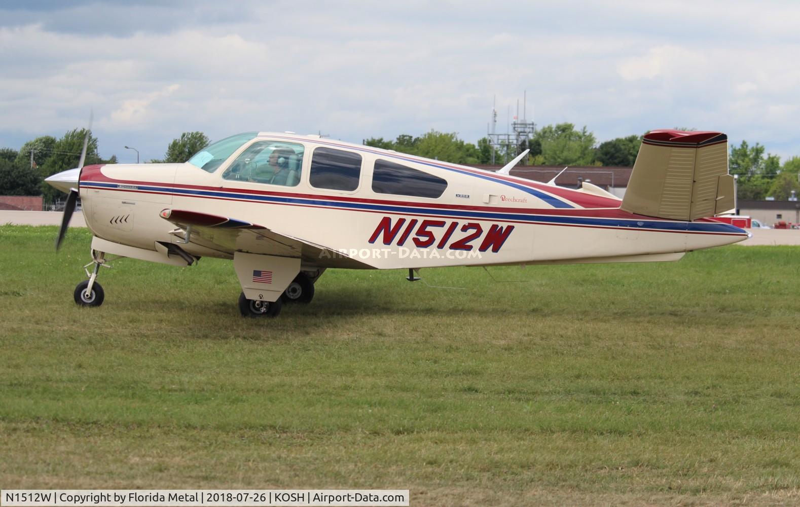 N1512W, 1972 Beech V35B Bonanza C/N D-9332, Bonanza V35B