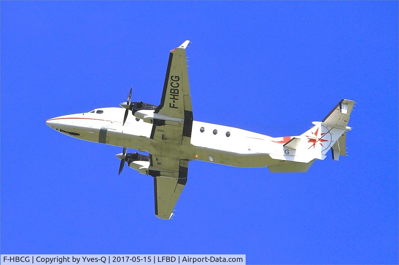 F-HBCG, 1993 Beech 1900D C/N UE-70, Beech 1900D, Climbing from rwy 23, Bordeaux-Mérignac airport (LFBD-BOD)